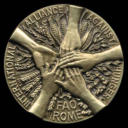 FAO - World food day 2003 - medaglia coniata 50 mm